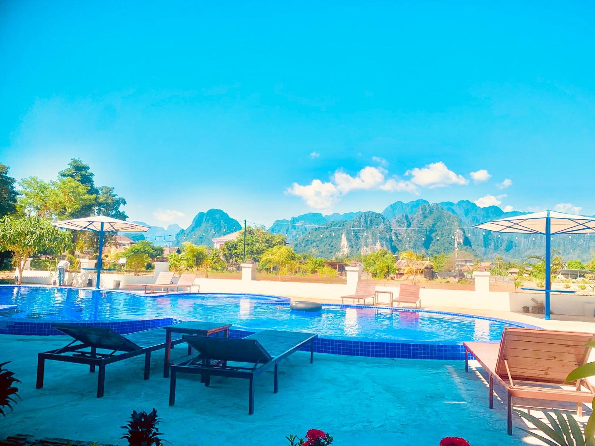 Garden Resort Vang Vieng Exterior foto